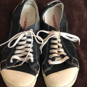 Leather converse sneakers